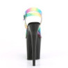 Black 20 cm FLAMINGO-808RB Pole dancing sandals