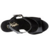 Nero 15 cm KISS-209MG Brillare Plateau Tacchi Alti a Spillo