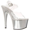 Trasparente 18 cm ADORE-708 Cromo Plateau Tacchi Alti a Spillo