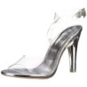 Trasparente 11,5 cm CLEARLY-406 Sandali da Sera con Tacco