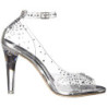 Transparent Crystal 11,5 cm CLEARLY-430RS High Heeled Evening Sandals