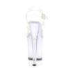 Transparent 20 cm DISCOLITE-808 LED light platform stripper high heel shoes