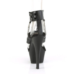Ecopelle plateau 15 cm KISS-261 scarpe con tacco alto pleaser
