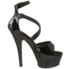 Nero 15 cm KISS-254 Scarpe da donna con tacco altissime
