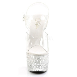 Transparent 18 cm ADORE-708MR-5 Womens Shoes with High Heels