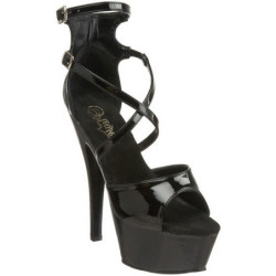 Nero 15 cm KISS-254 Scarpe da donna con tacco altissime