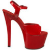 Rosso Vernice 18 cm Pleaser SKY-309 Tacchi Alti Plateau