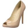 Beige Vernice 13 cm SEXY-42 Scarpe Décolleté Classico Donna