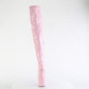 Verniciata 20 cm CRAZE-3000 Heelless overknee stivali pony alto pleaser rosa