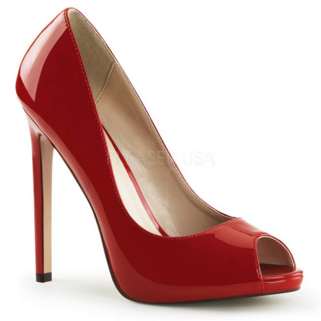 Rosso Vernice 13 cm SEXY-42 Scarpe Décolleté Classico Donna