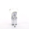 Transparent 18 cm FLASHDANCE LED light platform stripper high heel shoes