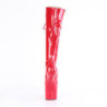 Verniciata 20 cm CRAZE-2023 Heelless stivali pony alto pleaser rosso