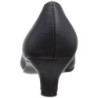 Black Leatherette 5 cm FAB-420W Pumps with low heels