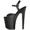 Black Leatherette 20 cm XTREME-809 High Heels Platform
