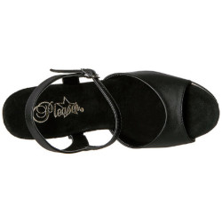 Nero Ecopelle 20 cm XTREME-809 Tacchi Alti Plateau