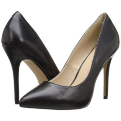Black Leatherette 13 cm AMUSE-20 Pumps High Heels for Men
