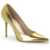 Gold Leatherette 10 cm CLASSIQUE-20 Pumps High Heels for Men