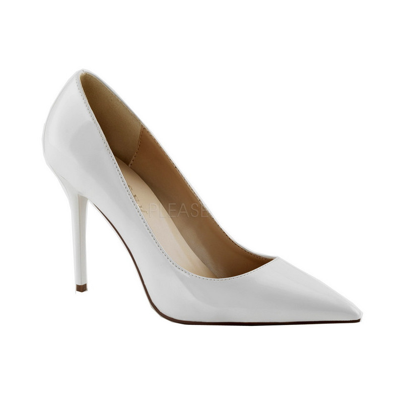 Bianco Vernice 10 cm CLASSIQUE-20 Tacchi altissimi da uomo