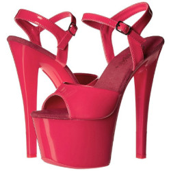 Rosa Neon 18 cm Pleaser SKY-309UV Plateau Tacchi Alti a Spillo