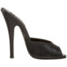 Black Leather 15 cm DOMINA-101 Women Mules Shoes