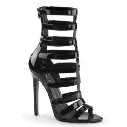 Nero Verniciato 13 cm SEXY-52 Stivaletti Tacco Alto Donna