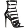 Nero Verniciato 13 cm SEXY-52 Stivaletti Tacco Alto Donna