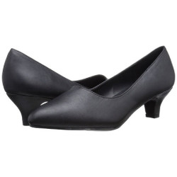 Black Leatherette 5 cm FAB-420W High Heel Pumps for Men