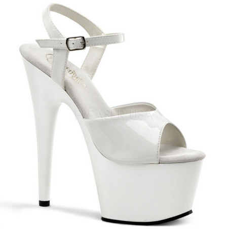 Bianco Vernice 18 cm ADORE-709 Plateau Calzature Tacchi Alti