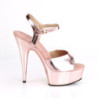 Gold 15 cm DELIGHT-609 platform pleaser high heels shoes