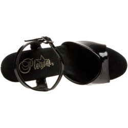 Nero Trasparente 18 cm Pleaser SKY-309 Plateau Tacchi Alti a Spillo