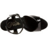 Nero Trasparente 18 cm Pleaser SKY-309 Plateau Tacchi Alti a Spillo