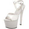 Bianco Vernice 18 cm Pleaser SKY-309 Plateau Calzature Tacchi Alti