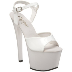 Bianco Vernice 18 cm Pleaser SKY-309 Plateau Calzature Tacchi Alti