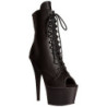 Black Leatherette 18 cm ADORE-1021 womens platform soled ankle boots