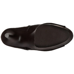 Black Leatherette 18 cm ADORE-1021 womens platform soled ankle boots