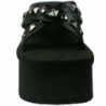 Black 9 cm FUNN-29 Goth Platform Sandals Womens