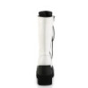 Vegano 11,5 cm SHAKER-72 stivali stringati con plateau gotico bianco
