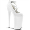 White Patent 25,5 cm BEYOND-087 extrem platform high heels pumps