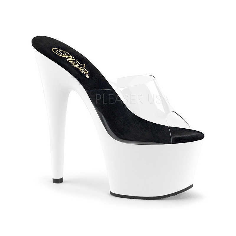 Bianco Neon 18 cm ADORE-701UV Plateau Mules Scarpe