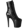 Black Leatherette 18 cm XTREME-1020 womens platform soled ankle boots