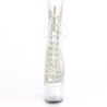 White transparent 18 cm ADORE-1016C-2 Exotic stripper ankle boots