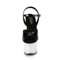 Verniciata 18 cm DISCOLITE-709 plateau sandali donna da lampadina LED