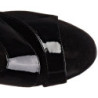 Nero Vernice 15 cm DELIGHT-600-49 stivali da gladiatore donna con tacco altissime