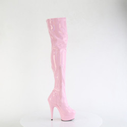 Rose 15 cm DELIGHT-3000HWR Hologram exotic pole dance overknee boots
