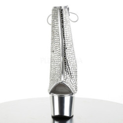 Argento pietra cristallo 18 cm ADORE-1018DCS stivaletti donna plateau
