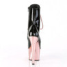 Gold Patent 18 cm ADORE-1020 womens chrome platform ankle boots