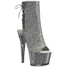 Silver glitter 18 cm ADORE-1018G womens platform soled ankle boots