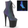 Neon 20 cm FLAMINGO-1020REFL Pole dancing ankle boots women