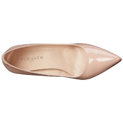 Beige Shiny 10 cm CLASSIQUE-20 pointed toe stiletto pumps