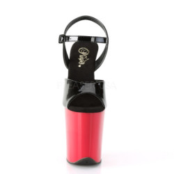 Rosso plateau 20 cm FLAMINGO-809 tacco alto pleaser